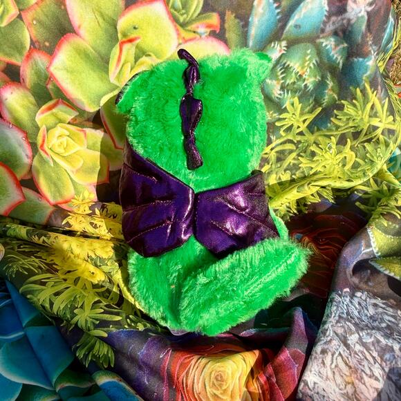 EUC Feisty Pets Fabio Flamefart Black & Green Dragon Plush Toy 2017 - Picture 6 of 7